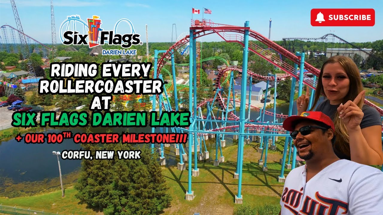 Riding ALL the Coasters at Six Flags Darien Lake– Full Ride POVs!
