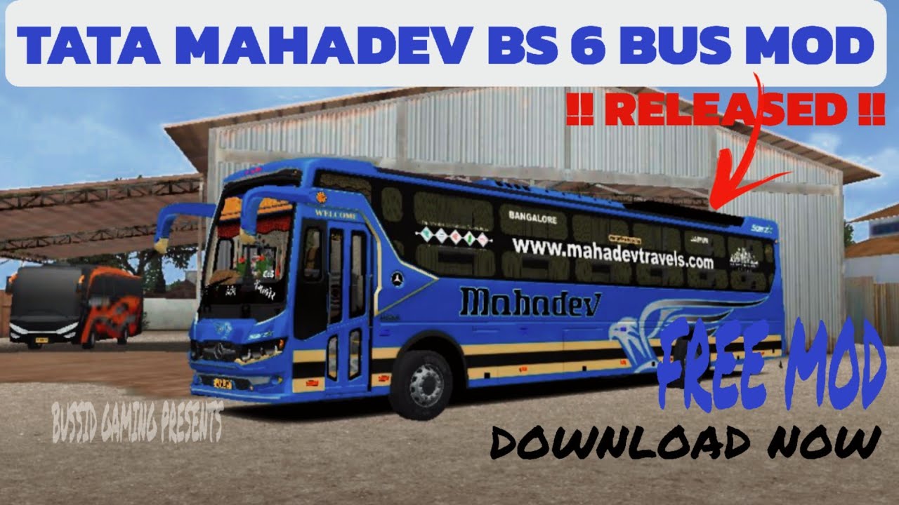 🤩 RELEASED Tata Mahadev TRAVELS BS-6 Bus Mod for BUSSID | Best Indian Bus Mod Ever! |
