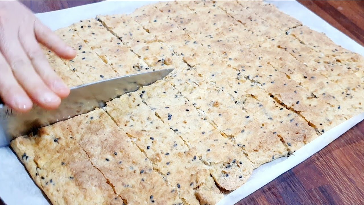 두부를 이렇게 만들어 두면 매일매일 행복하고 건강합니다/밀가루 없는 두부과자 Tofu cookies.