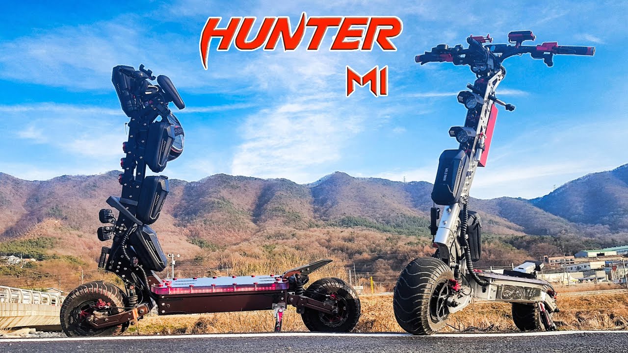 🛴105_[Hunter M1]  72v 13인치 52.5Ah 장거리용 전동킥보드! Electric scooter