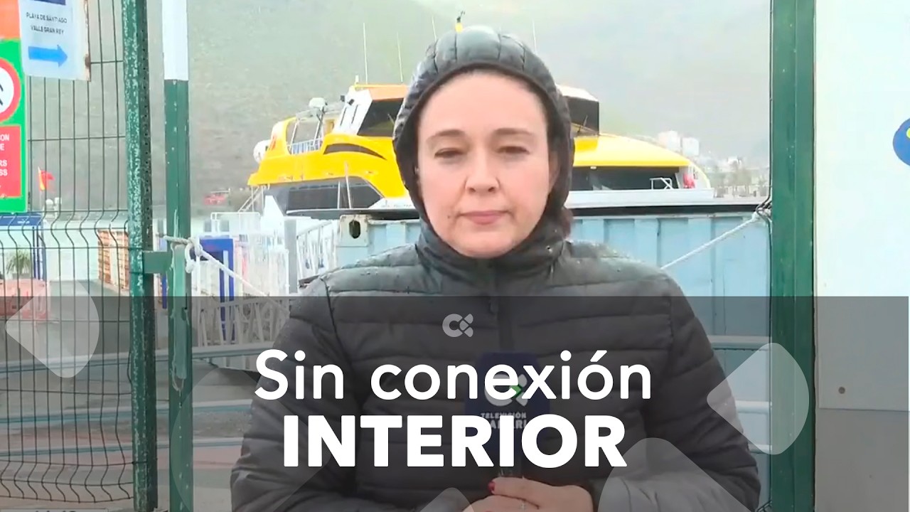 Interrumpida la conexión marítima en el interior de La Gomera