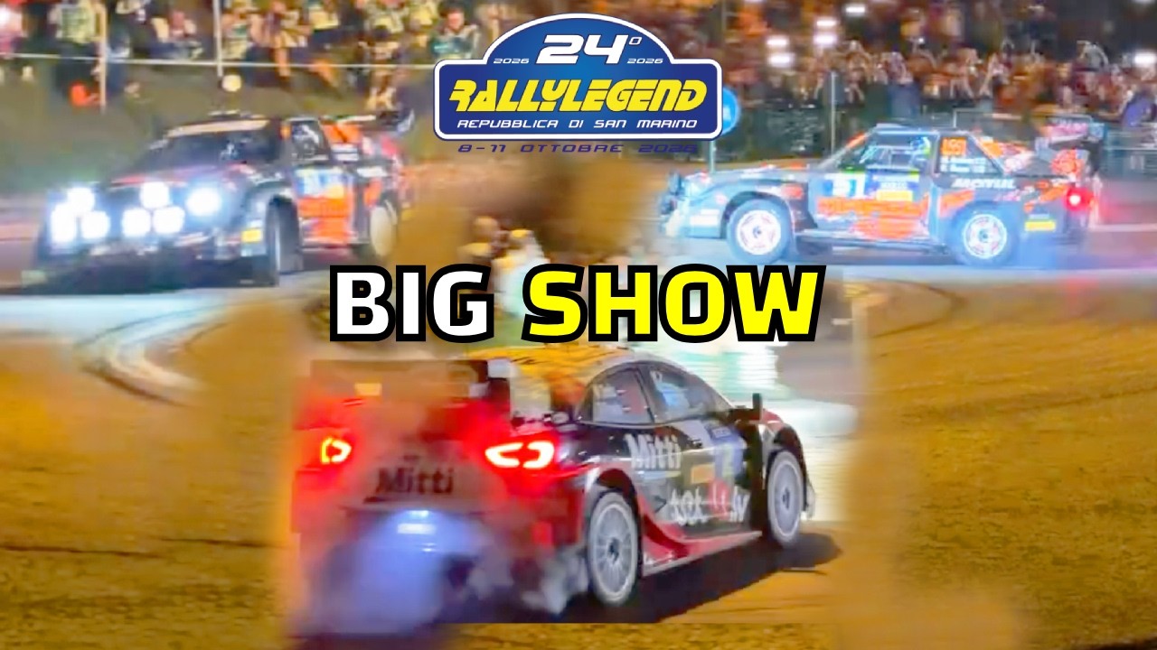 BIG DONUTS PARTY 🇸🇲 RALLY LEGEND San Marino 2026 | Rally 1, Group B, Group A & More | NIGHT SHOW