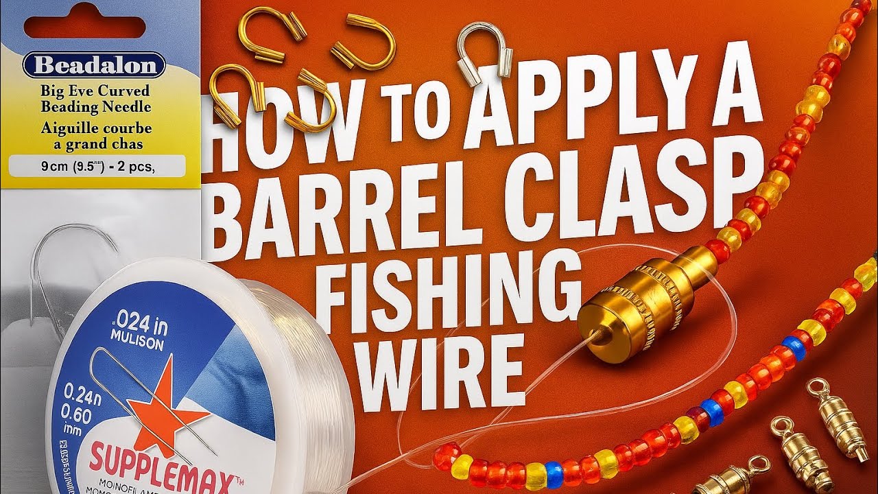 How to Apply Barrel Clasps to Wire Strings | Waistbead-Making Tutorial