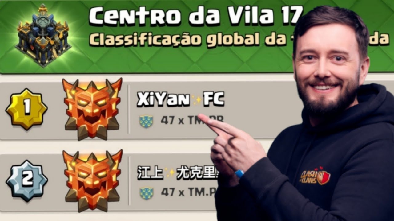 USEI A VARIA&Ccedil;&Atilde;O DO TOP 1 DA LEND&Aacute;RIA NO CLASH OF CLANS !
