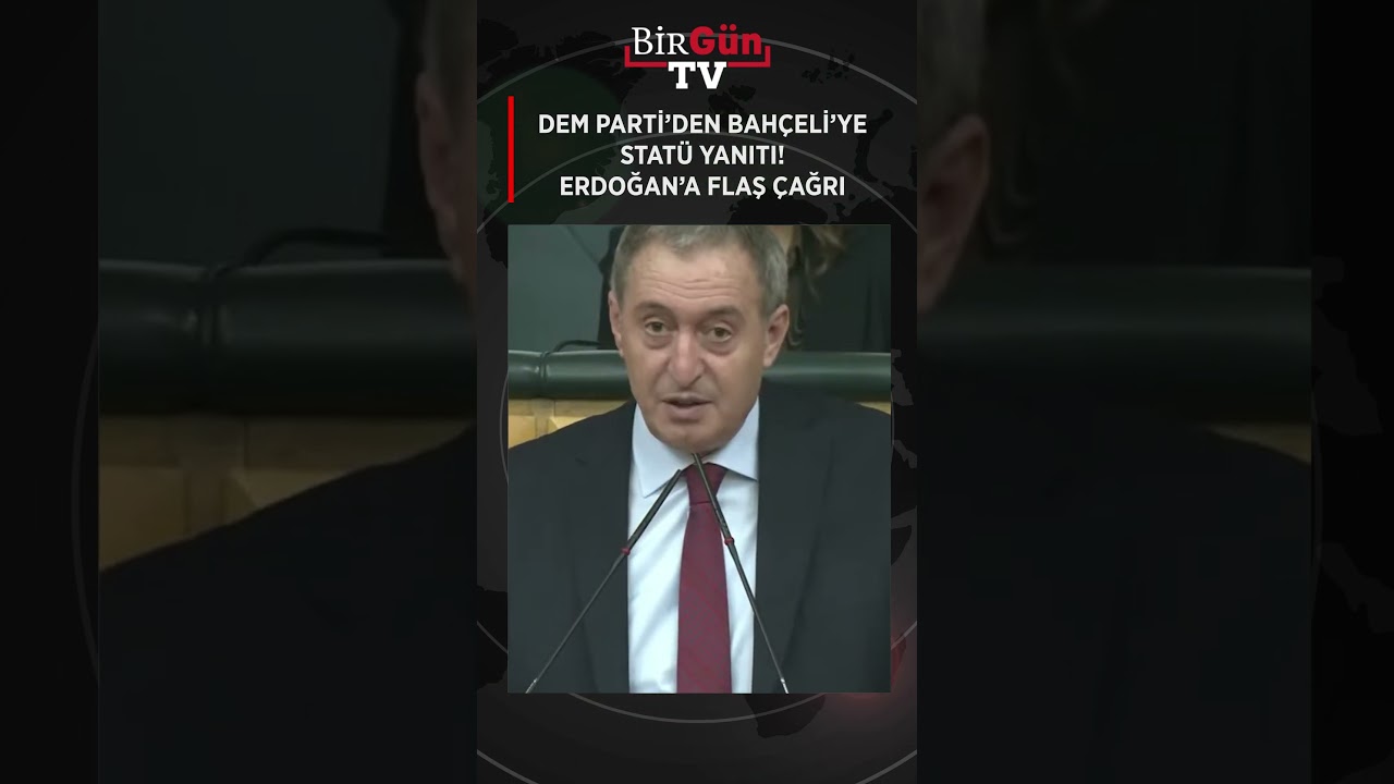 DEM Parti&rsquo;den Bah&ccedil;eli&rsquo;ye stat&uuml; yanıtı! Erdoğan&rsquo;a flaş &ccedil;ağrı: &ldquo;Tarihi birlikte yazalım&hellip;&rdquo;