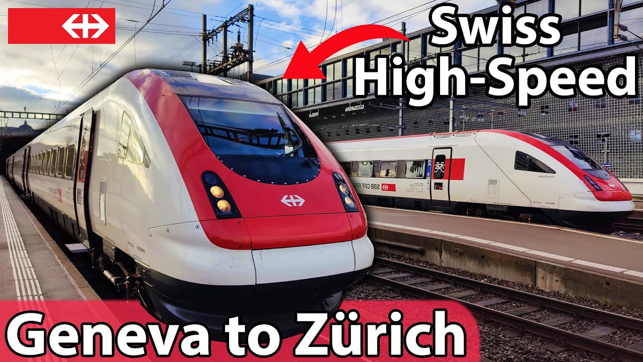 This Swiss High-Speed train is AWESOME! Geneva to Zürich on the ICN tilting express train