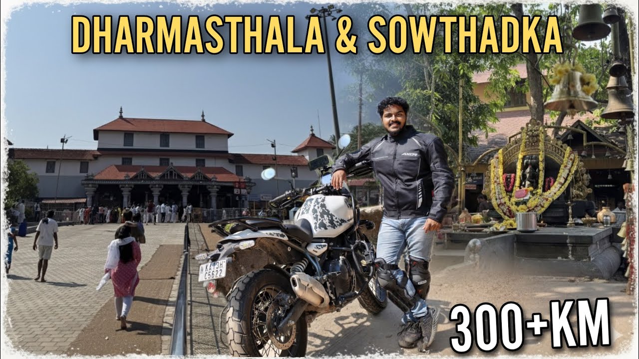 Bike Road Trip to Dharmasthala & Sowthadka | Riding Through the Western Ghats 
