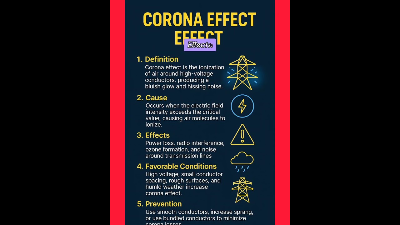 Corona effect in power system