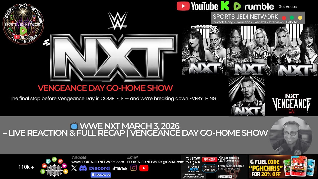 WWE NXT Live Reaction (March 3, 2026) | Vengeance Day Go-Home Build Up Chaos, Title Match & Fallout