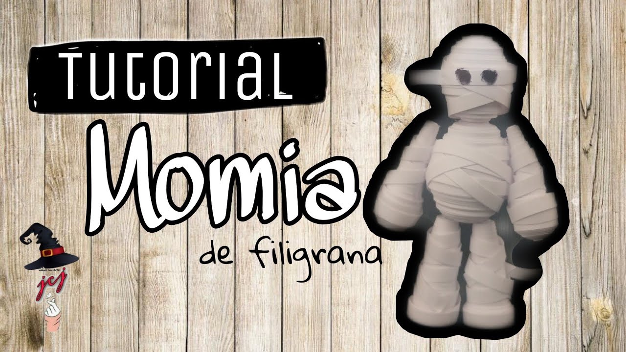 MOMIA DE FILIGRANA | MANUALIDADES DE HALLOWEEN | TUTORIAL | @jcj manos con arte | 2020