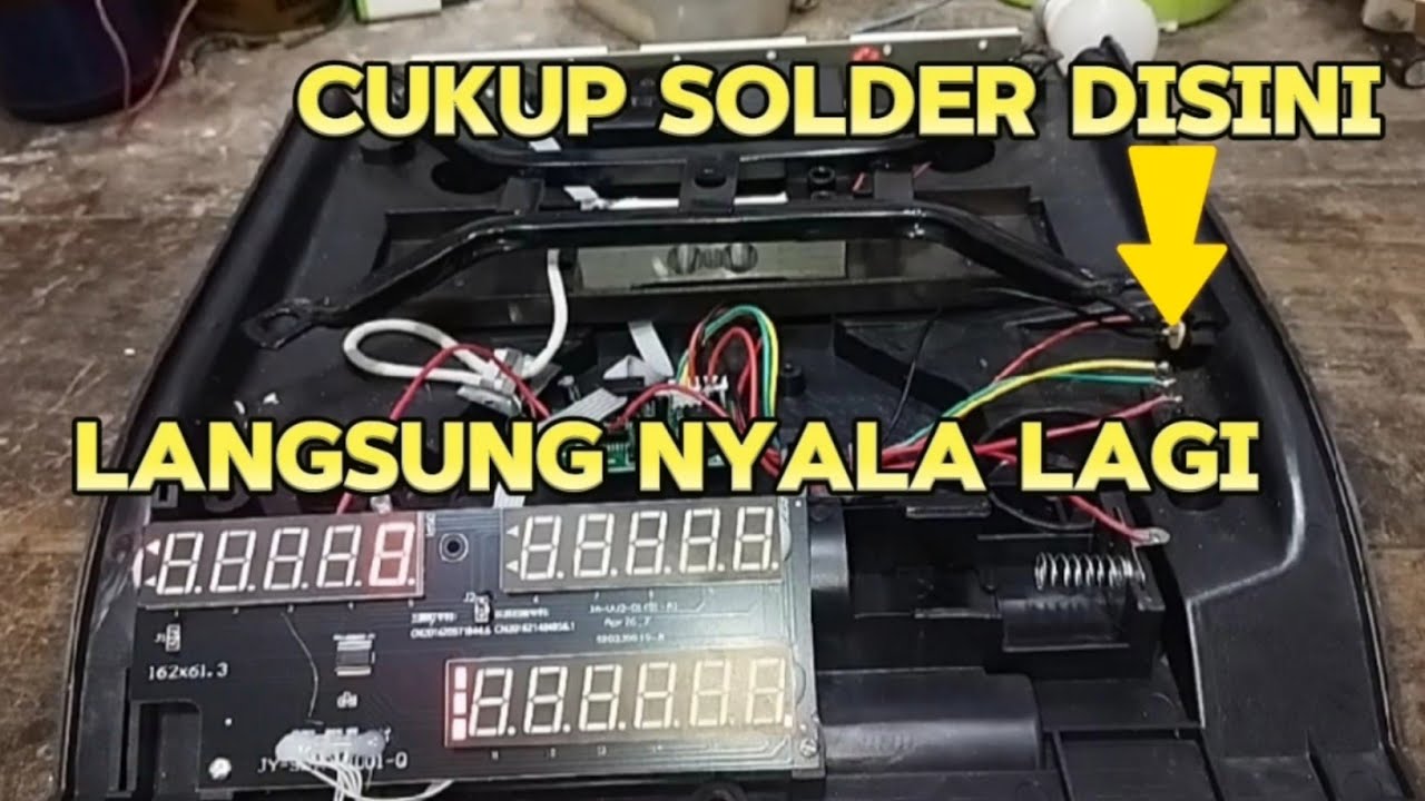 memperbaiki timbangan digital 40 kg matitotal