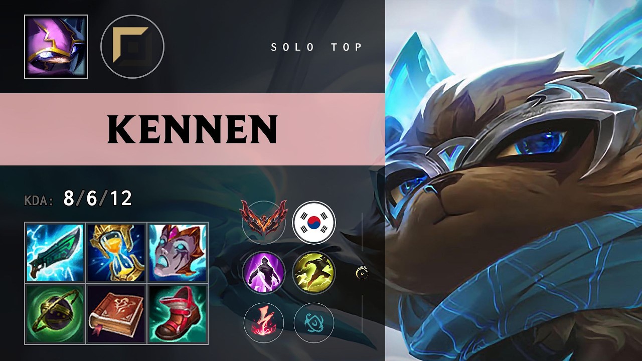 Kennen Top vs Fiora - KR Grandmaster Patch 26.18