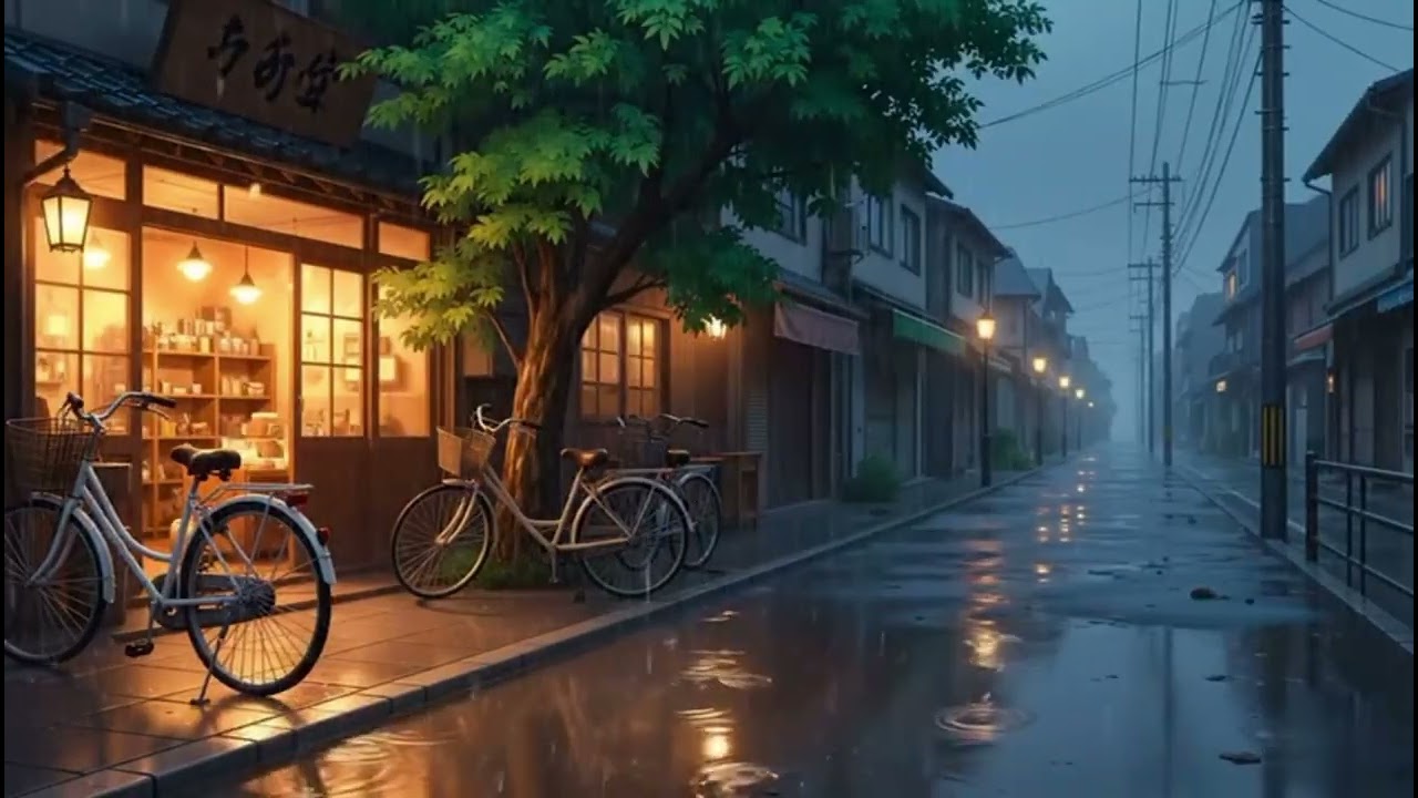 Cozzy coffe shop ☕️☔️ Lo-fi for study and work (with rain sounds) 🎧