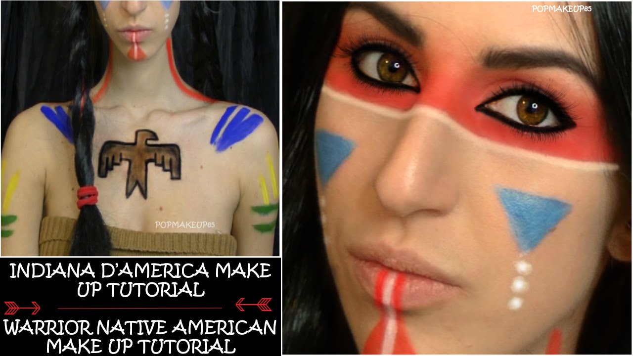 Trucco carnevale SEMPLICE : Indiana d'America - Carnival Make up Native American