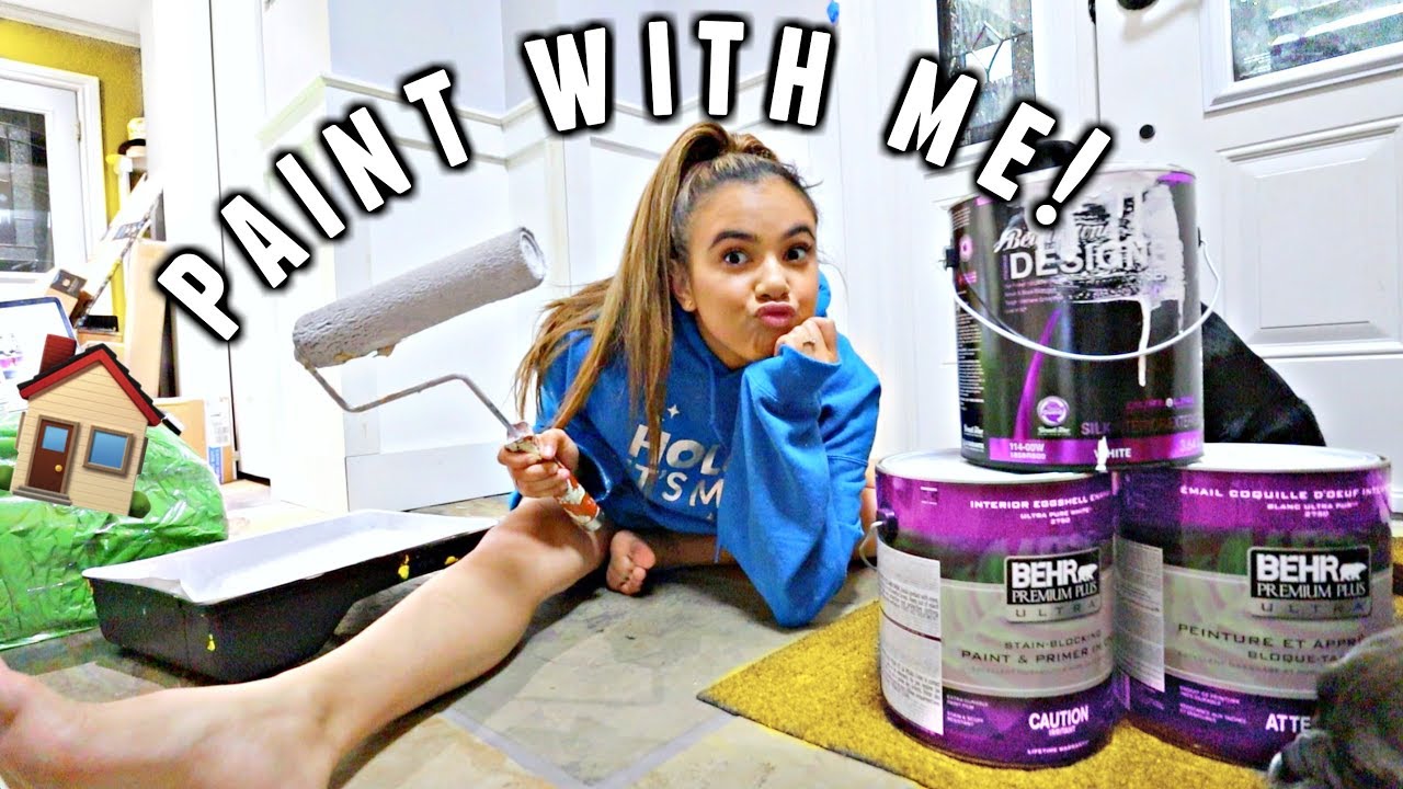 HUGE HOUSE TRANSFORMATION!🏠 Painting and wainscoting with me!