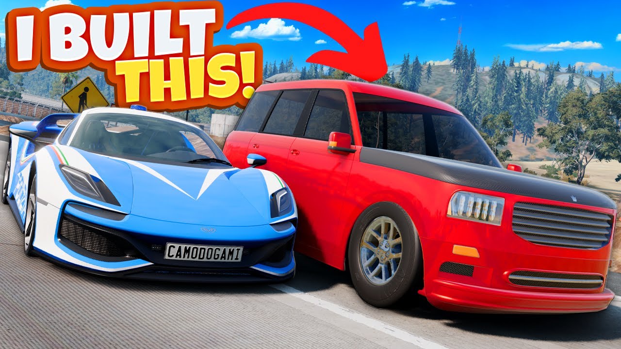 DUMB 1,300HP SUV Police Chase Build in Automation! (BeamNG Drive)