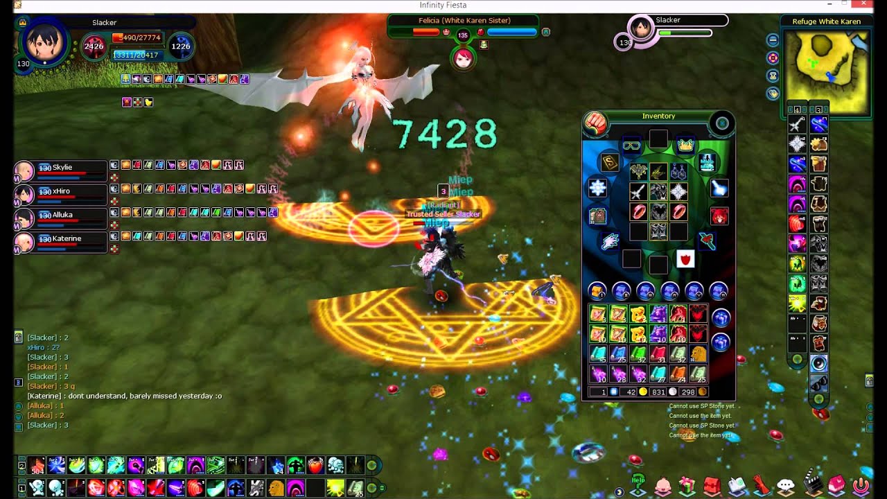Infinity Online - White Karen Raid