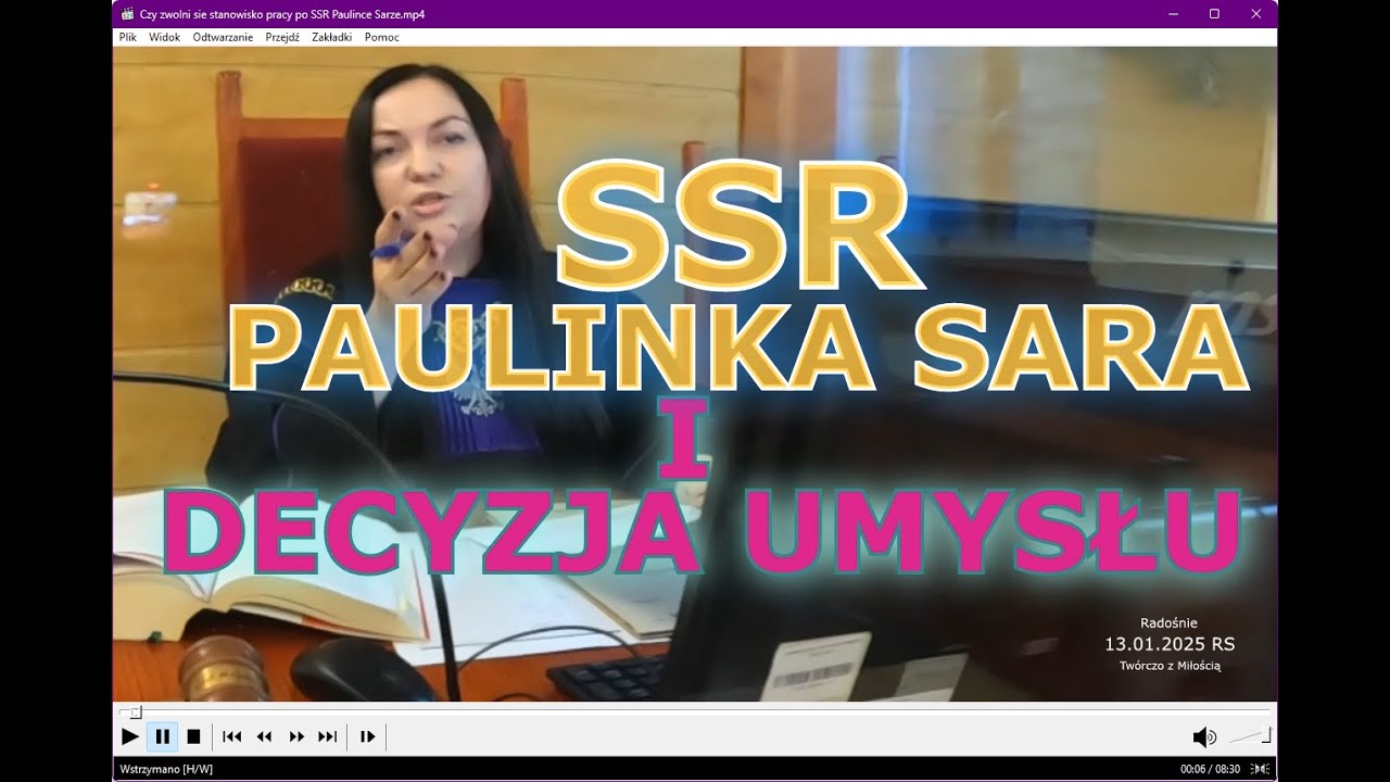 Czy zwolni się stanowisko pracy po SSR Paulince Sarze