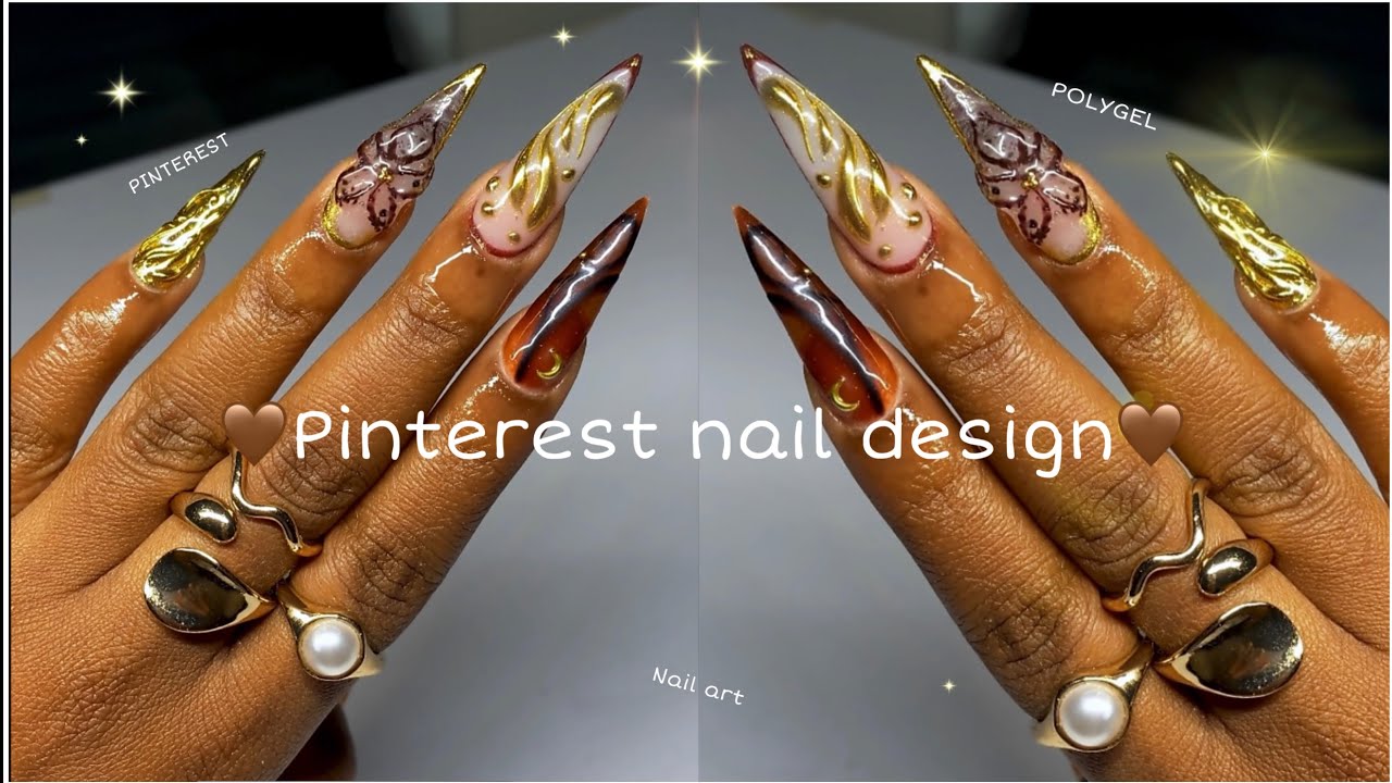 Pinterest Inspired Brown Chrome Nails 🤎 | Sophisticated & Bold Set