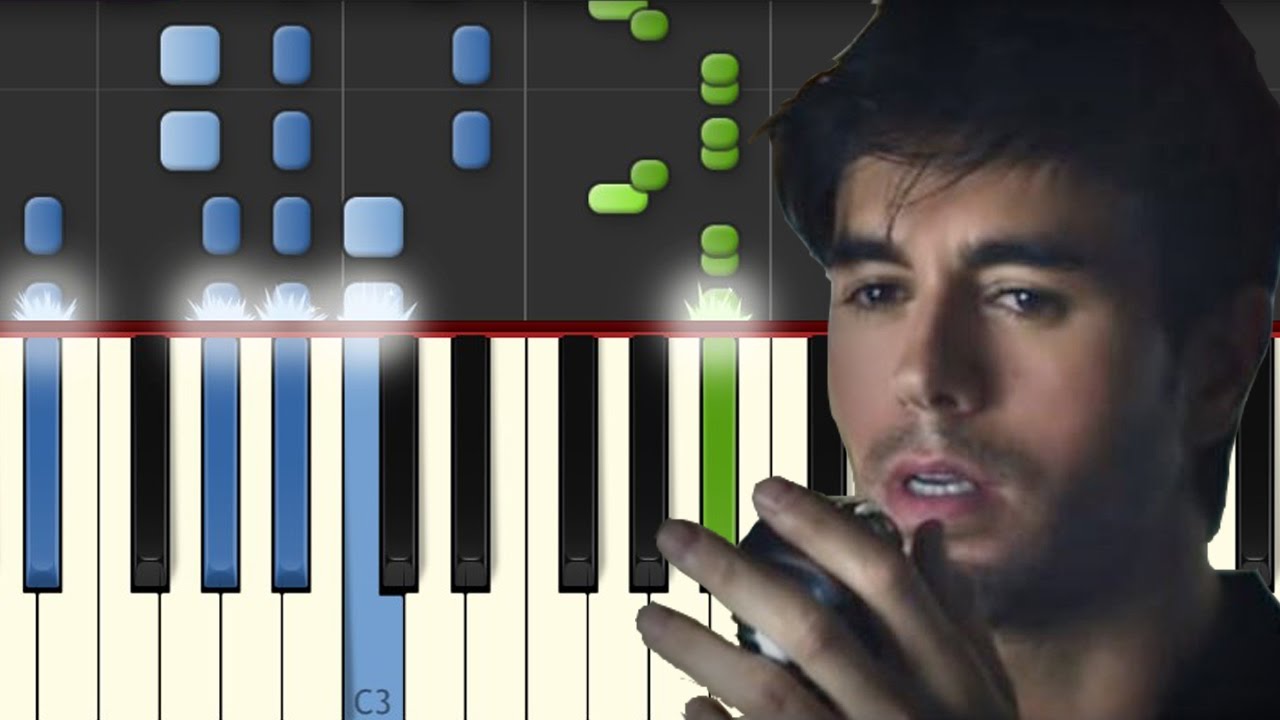 El Perdedor / Enrique Iglesias / Piano Tutorial / Notas Musicales