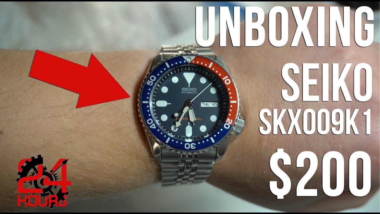 Unboxing of Seiko SKX009 (SKX007) - Diver's Watch Under $200