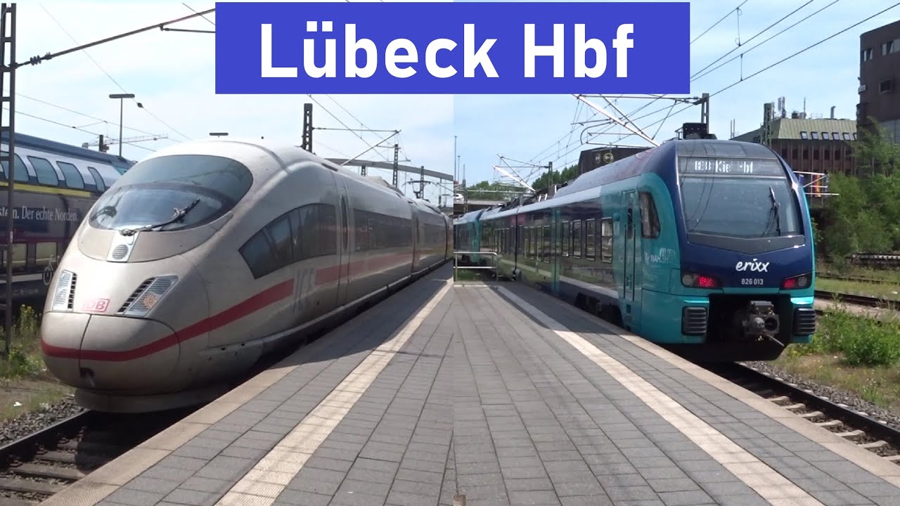 【Germany: Lübeck Central Station】Rail traffic/Bahnverkehr -- 17. 6.2025
