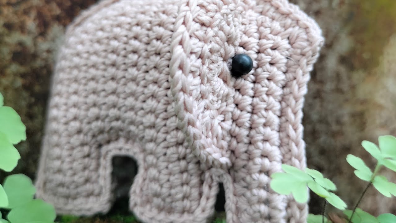 Membuat gajah rajut simpel | how to make a simple crochet elephant #video #crochet #knitting