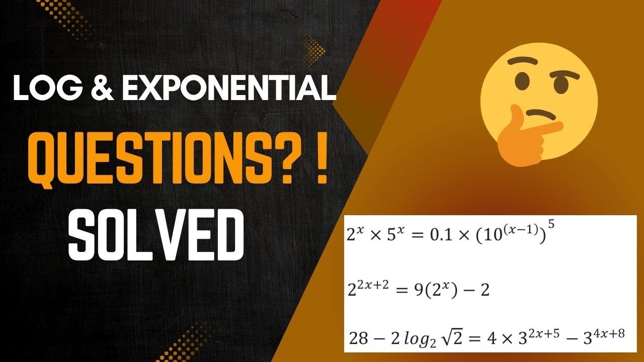 Solving Exponential and Logarithmic Equations Easily | Step-by-Step Math Tutorial