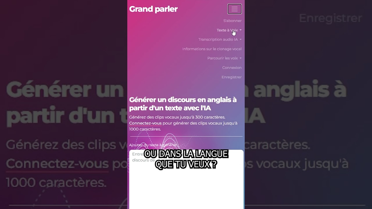 Comment transformer un texte en voix : bigspeak.ai