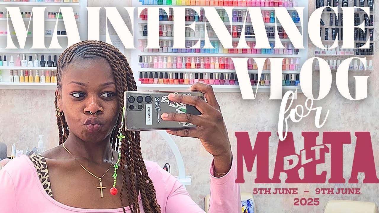 holiday maintenance VLOG✨| lashes, nails, braids & hauls for DLT Malta 🏝️