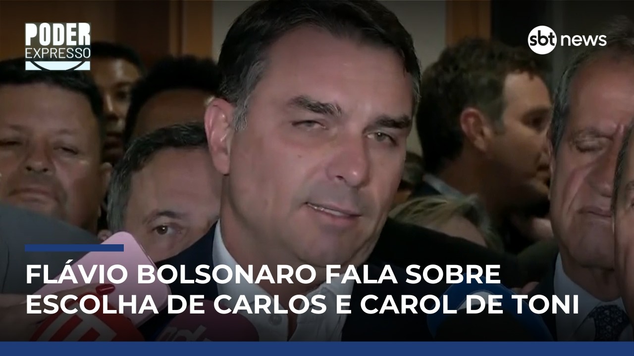 Flávio Bolsonaro confirma candidaturas de Carlos e Carol de Toni ao Senado por SC | #PoderExpresso