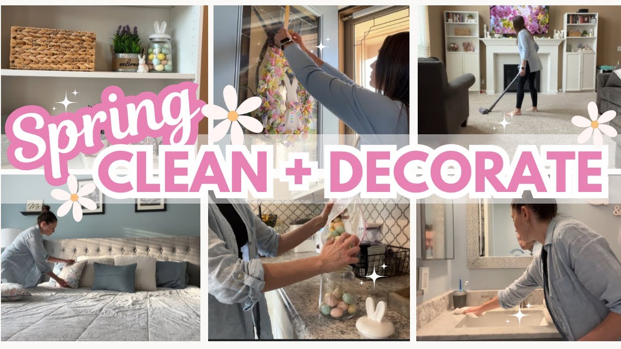 SPRING CLEAN + DECORATE WITH ME 2025| Cleaning, Decorating, and Spring Target Haul