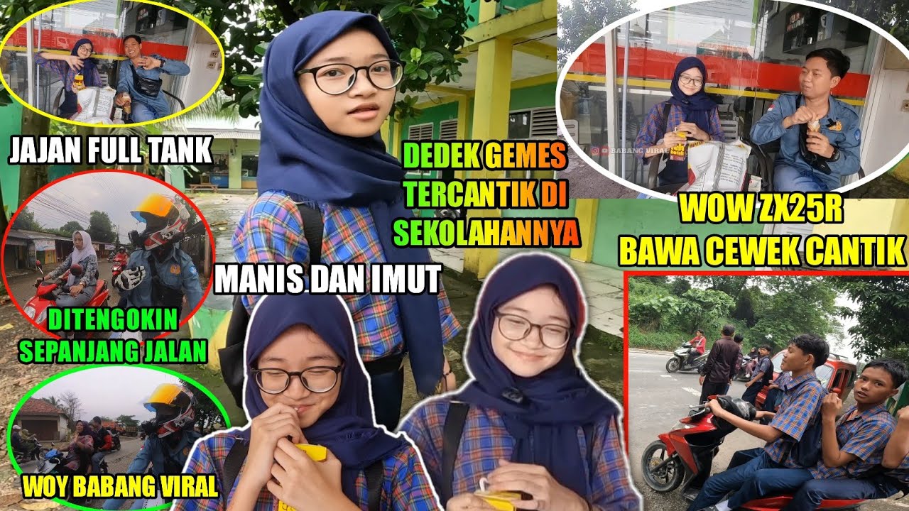 ANTAR JEMPUT DEDEK GEMES CANTIK KE SEKOLAHAN PAKE ZX25R JADI PUSAT PERHATIAN