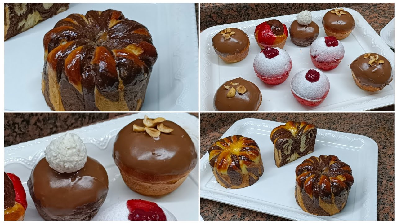 بريوش 🥰 ميني طاقية السلطان بالفرواله والشيكولاتة وكب بريوش بحشوات تحفه