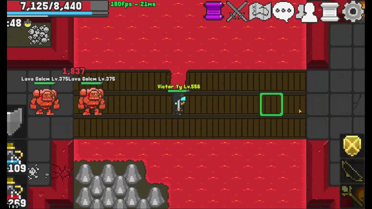 PEGANDO XP  NOS (GOLEMS)