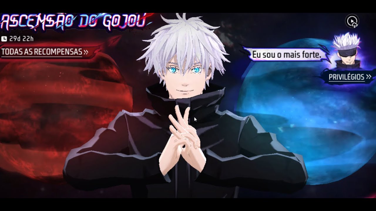 Girando no evento do Satoro Gojo(  🔴🤞🔵🫴🟣 )