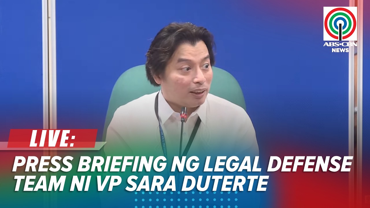 LIVE: VP Sara Duterte counsel Atty. Michael Poa holds press briefing on Impeachment Trial | July 7