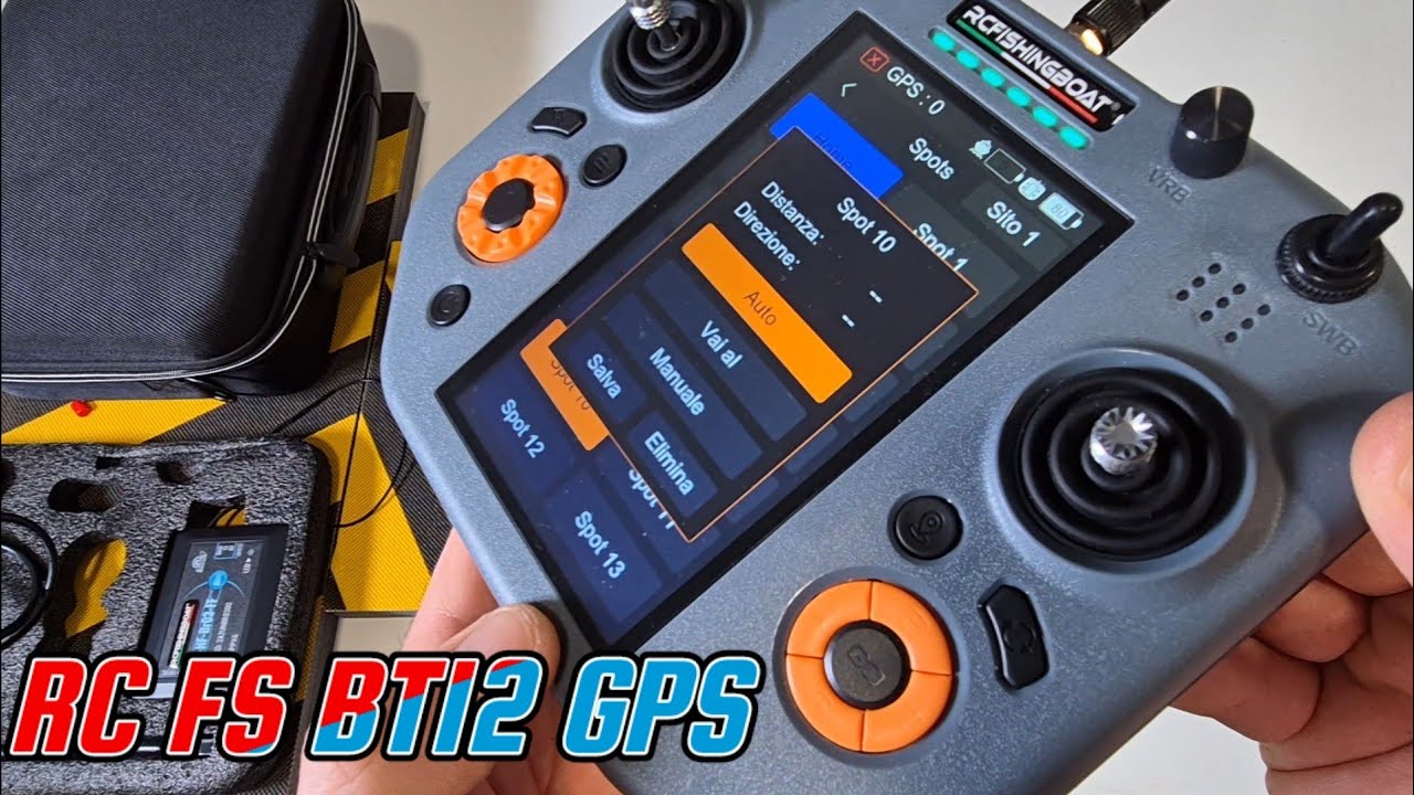 💥RC- FS BT12 GPS AUTOPILOT FISHFINDER CHIRP. Vi spieghiamo come Funziona! ✌️