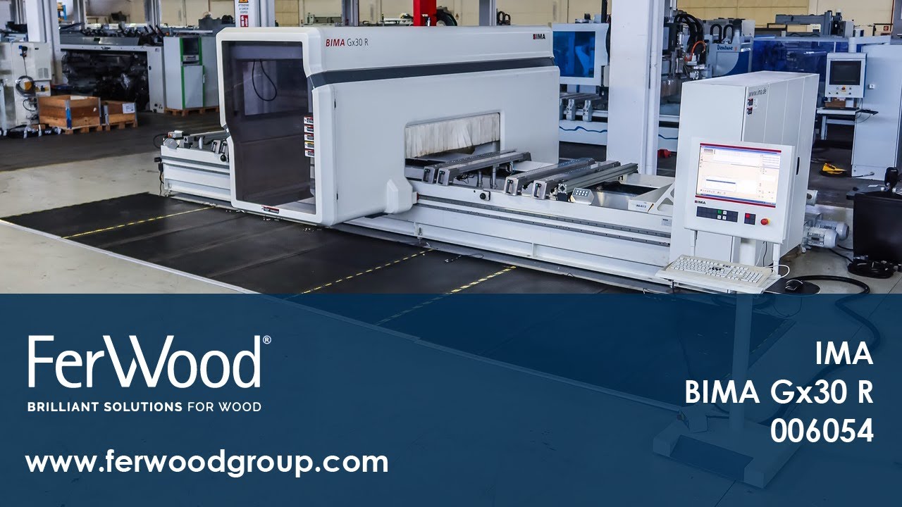 5-Ти Осевой Обрабатывающий Центр во время работы - IMA BIMA GX30 R - Ferwoodgroup