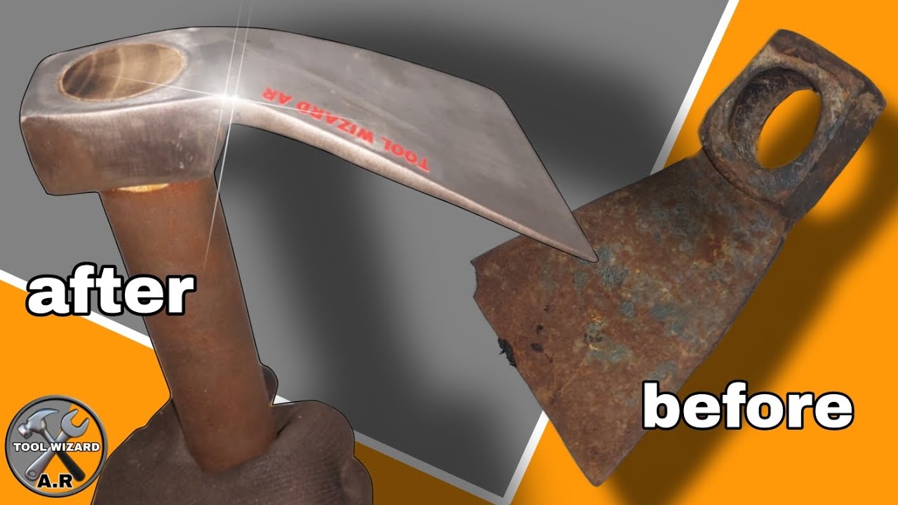 Rusty Axe Restoration | Restoring an Old Axe to Mirror Finish