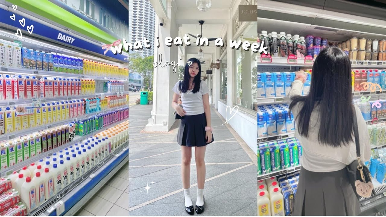 how much i spend in a week living in Singapore &  what i eat in a week  vlog *realistic*