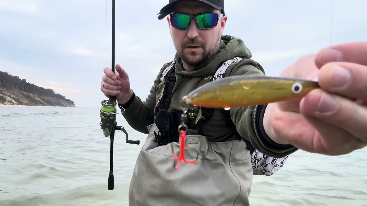 Potężne branie morskiej troci/pogawędki 