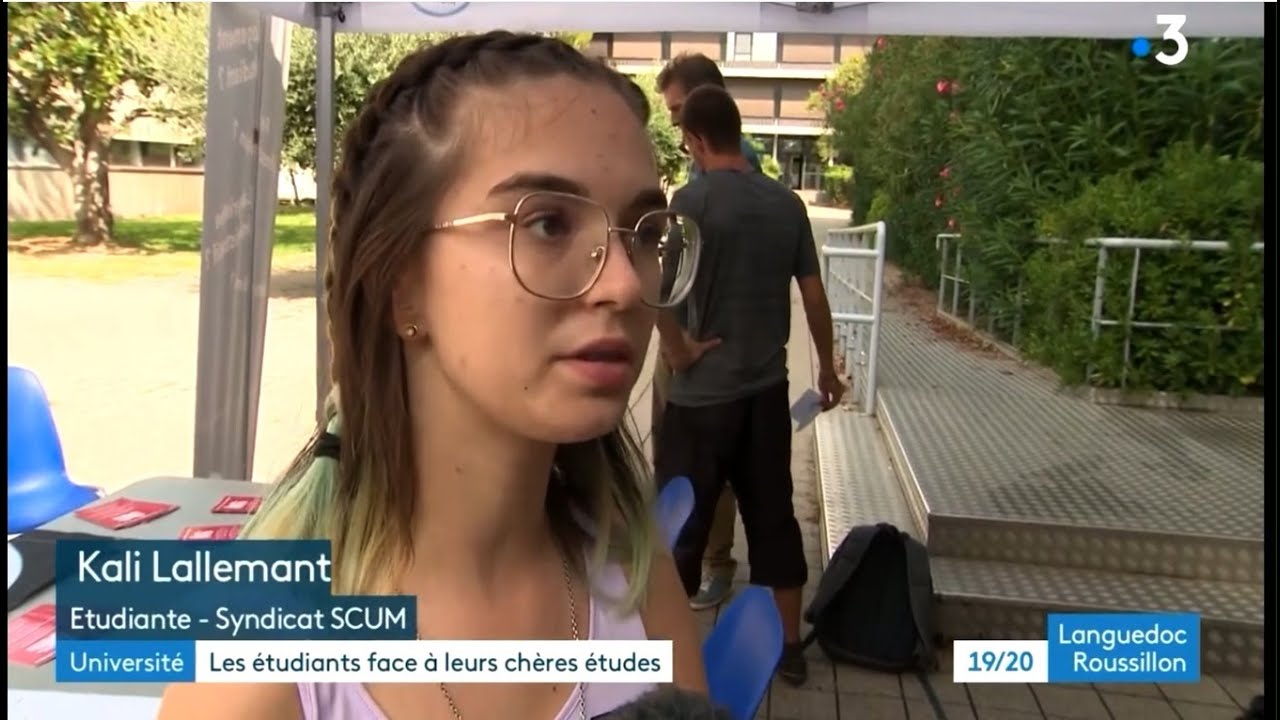 Reportage de France 3 sur la rentrée universitaire à Montpellier
