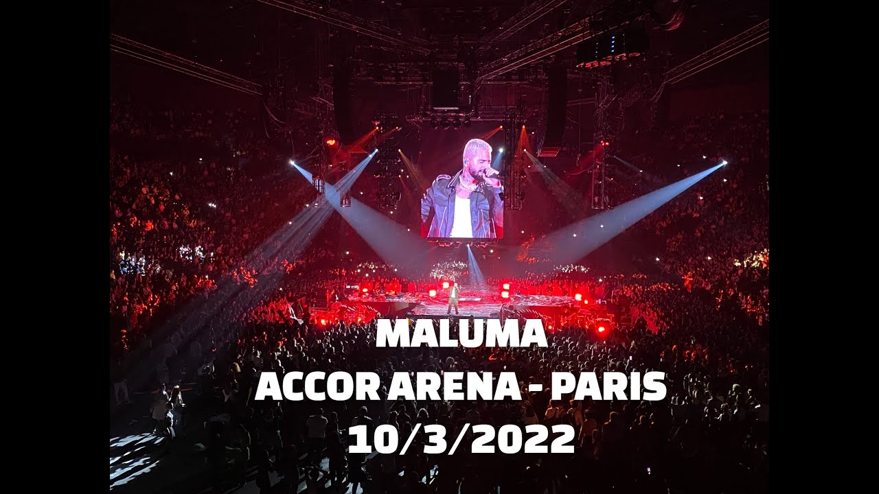 MALUMA gets standing ovation in Accor Arena PARIS - 10/3/2022 #PapiJuanchoWorldTour