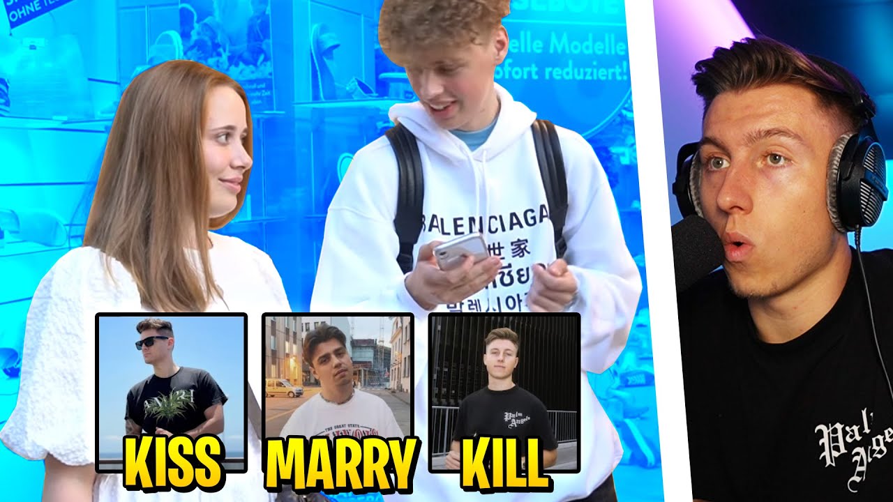 KISS, MARRY, KILL mit YouTubern 🤣 (iCrimax, Standart Skil, ..)