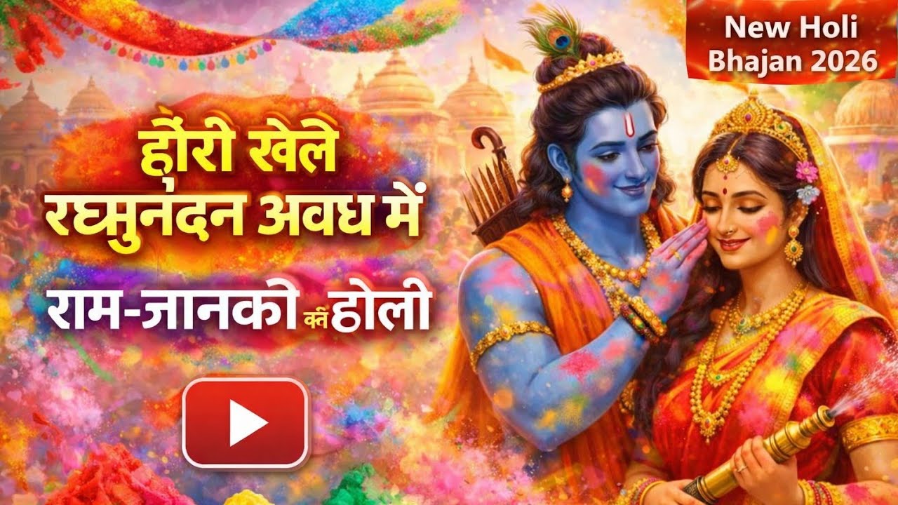 “होरी खेले रघुनंदन अवध में | राम-जानकी की  होली | New Holi Bhajan 2026 #HoliBhajan  #HoliSong 