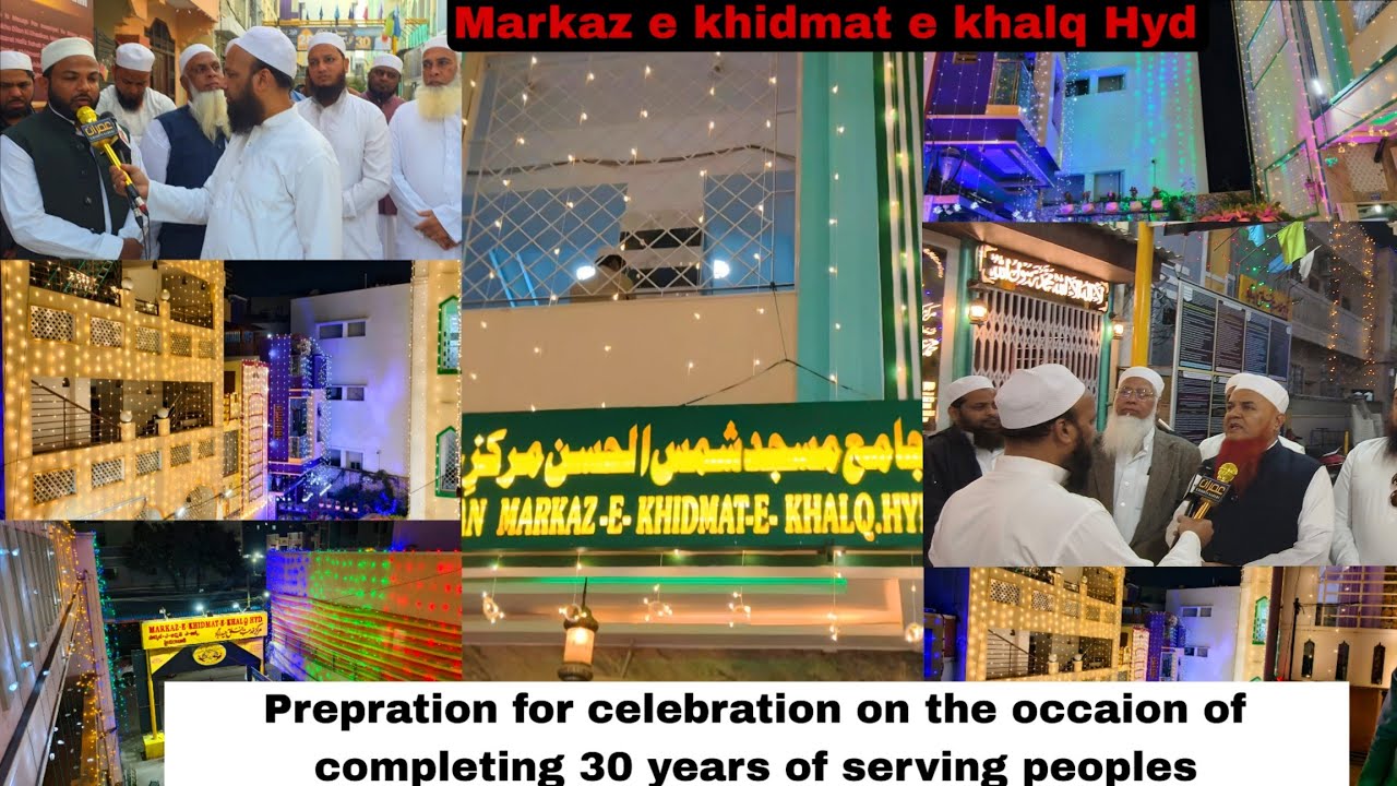 Prepration for celebration on the occaion of completing 30 years of serving peoples