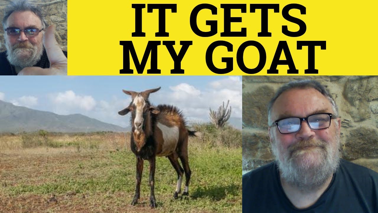 🔵Gets My Goat Meaning - Gets His Goat Examples - It Gets My Goat - Get Somebody's Goat Defined - ESL