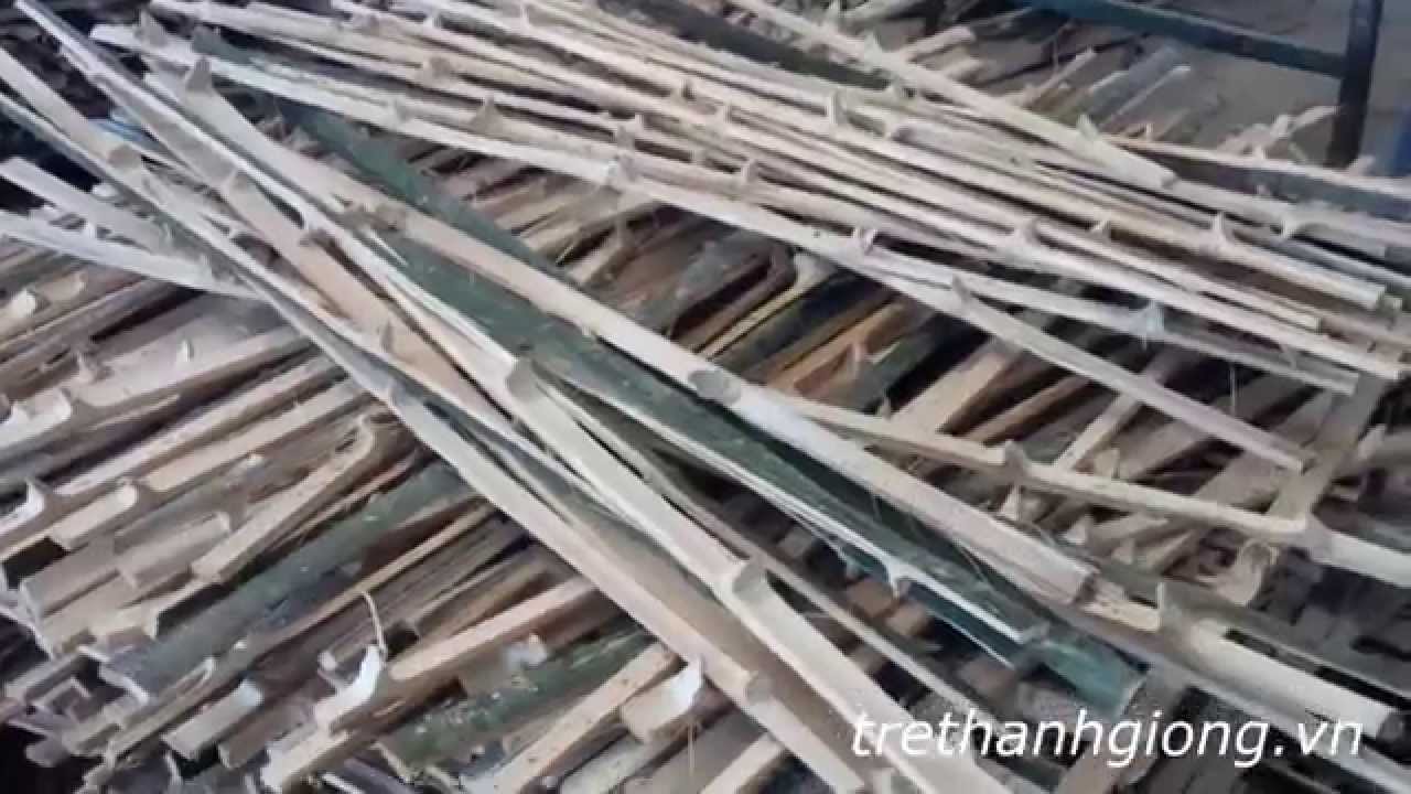 Cách Làm Nan Tre - How to make Bamboo Strips For Flooring and Furniture