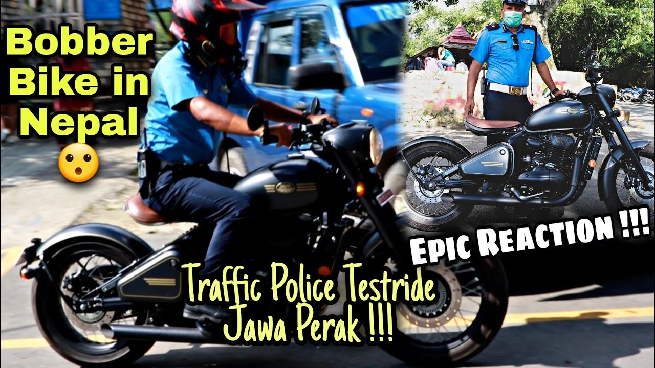 Traffic Police Inspector Test Ride Perak | Crazy Public Reaction | Jawa Perak Review